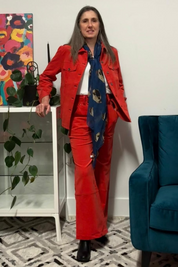 'STELLA' Cords Pants - Papaya