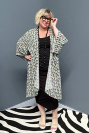 'ASAMI' Kimono Duster - Mint Swirl