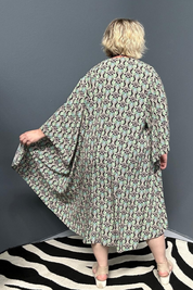 'ASAMI' Kimono Duster - Mint Swirl