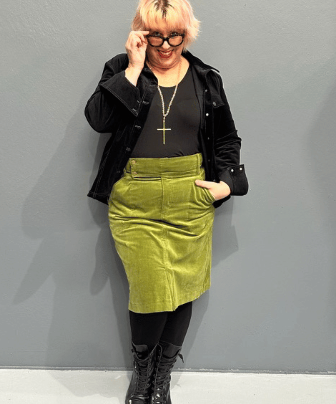 'AVA’ is a soft, stretchy plus-size jacket