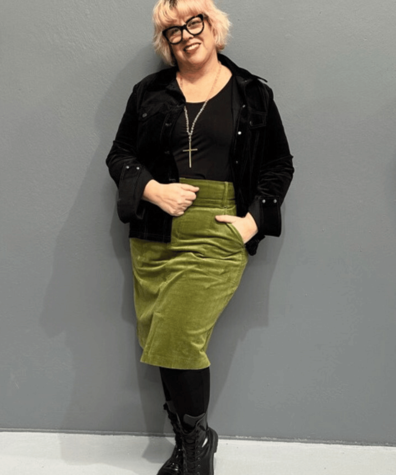 'AVA’ is a soft, stretchy plus-size jacket