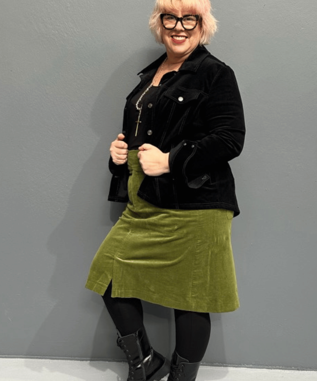 'AVA’ is a soft, stretchy plus-size jacket