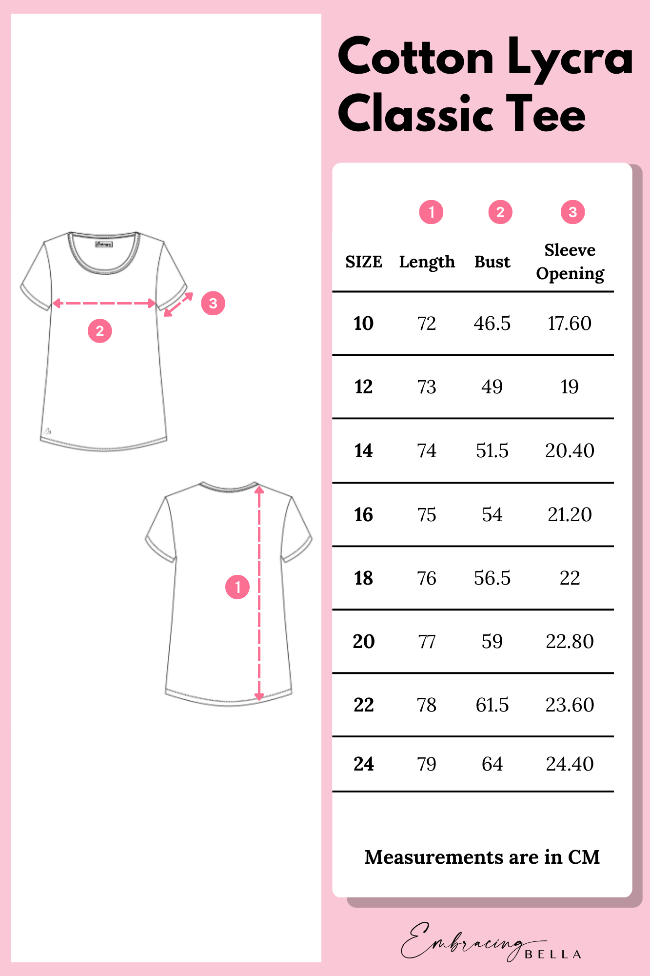 'COTTON LYCRA' Classic Tee - White
