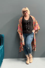 Slim-leg, high-waisted STELLA plus size jeans in distressed ultra-stretch denim for a flattering fit.