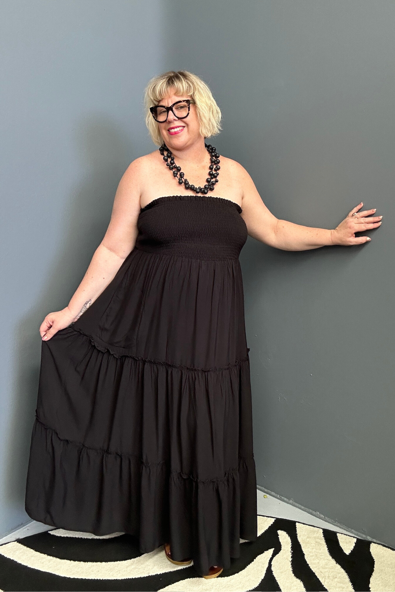 'STEVIE' Maxi Dress - Black
