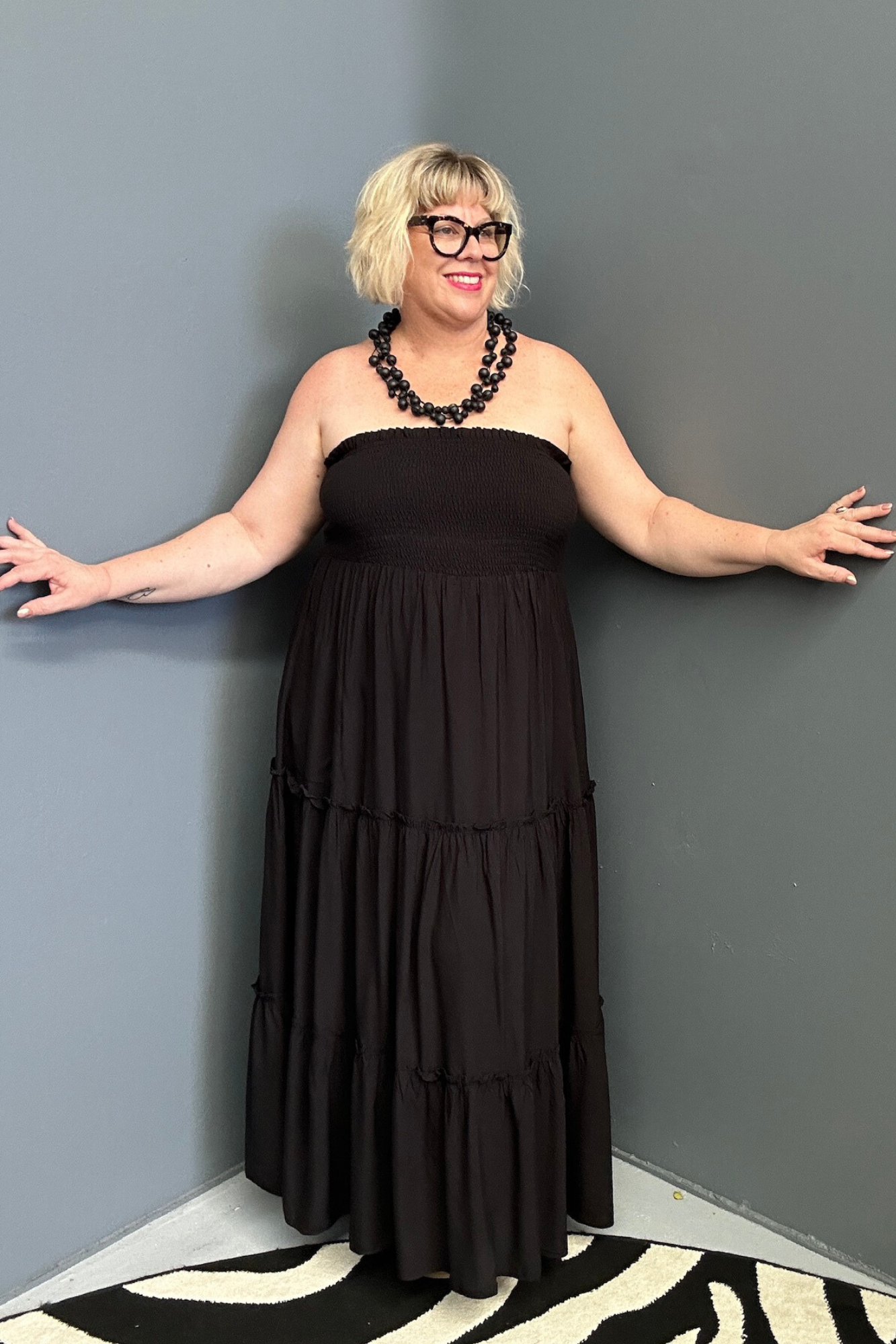 'STEVIE' Maxi Dress - Black