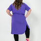 'ALANA' T-Shirt Dress - Purple