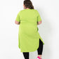 'ALANA' T-Shirt Dress - Lime green
