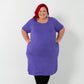 'ALANA' T-Shirt Dress - Purple
