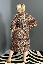 EBONY Curve Dress – Leopard
