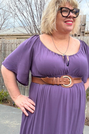 'MAISIE' Dress - Grape