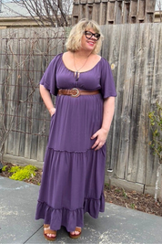 'MAISIE' Dress - Grape