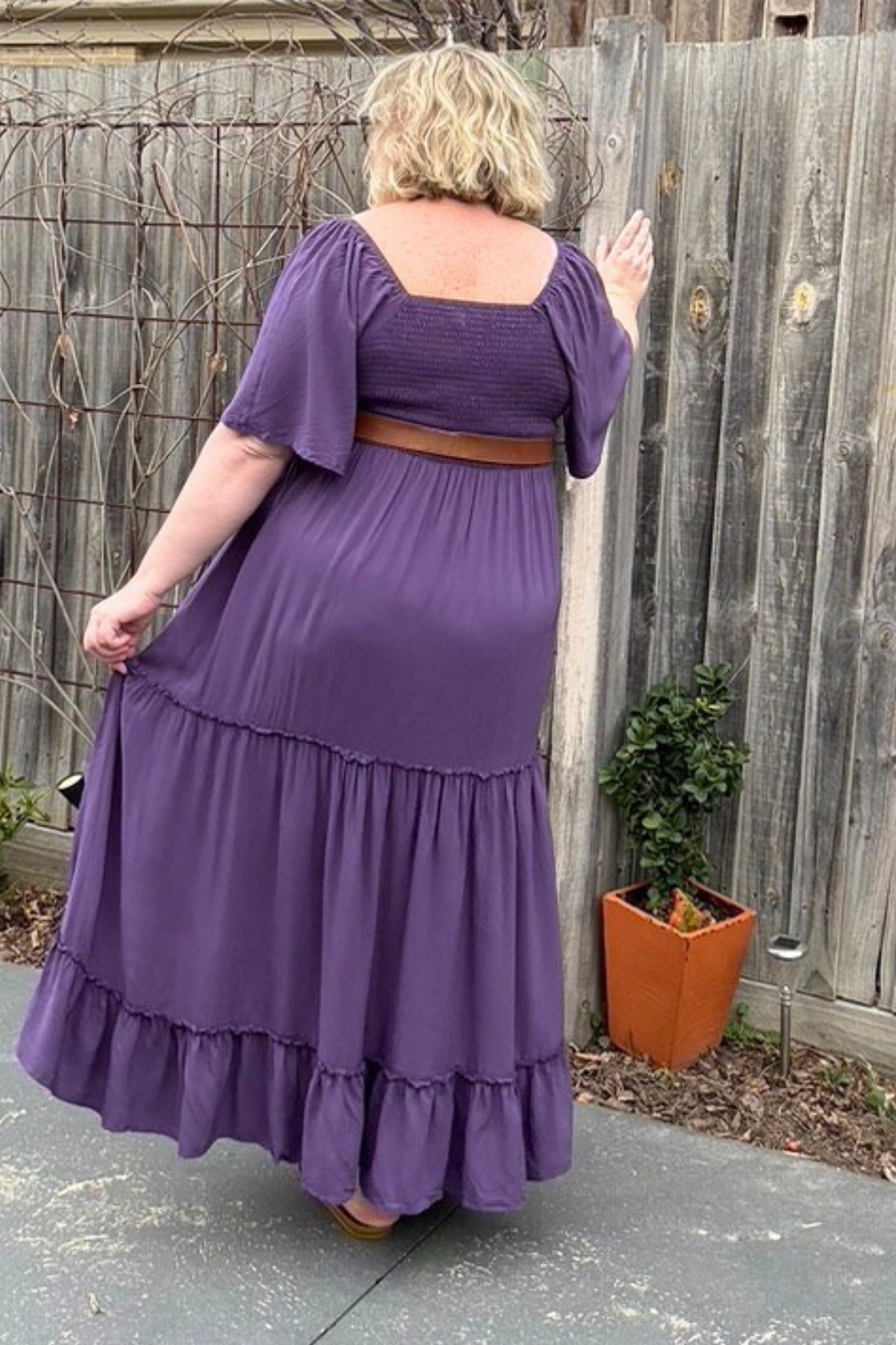 'MAISIE' Dress - Grape