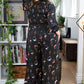'FEARLESS' Palazzo Jumpsuit - Moon Print