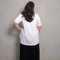 'CRYSTAL' Bamboo Short Sleeve Top - WHITE