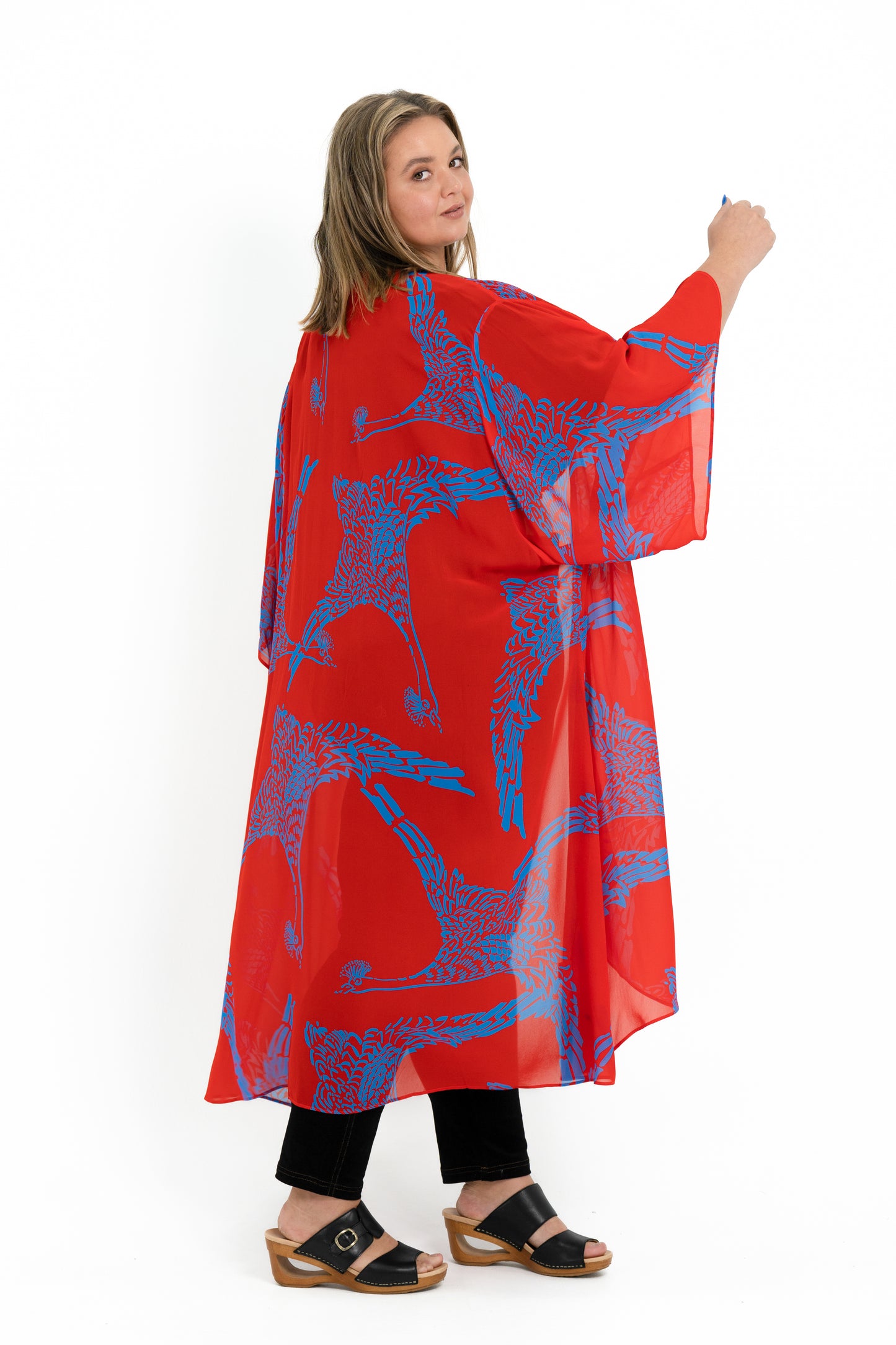 'MOXIE' Kimono Duster - Red Phoenix