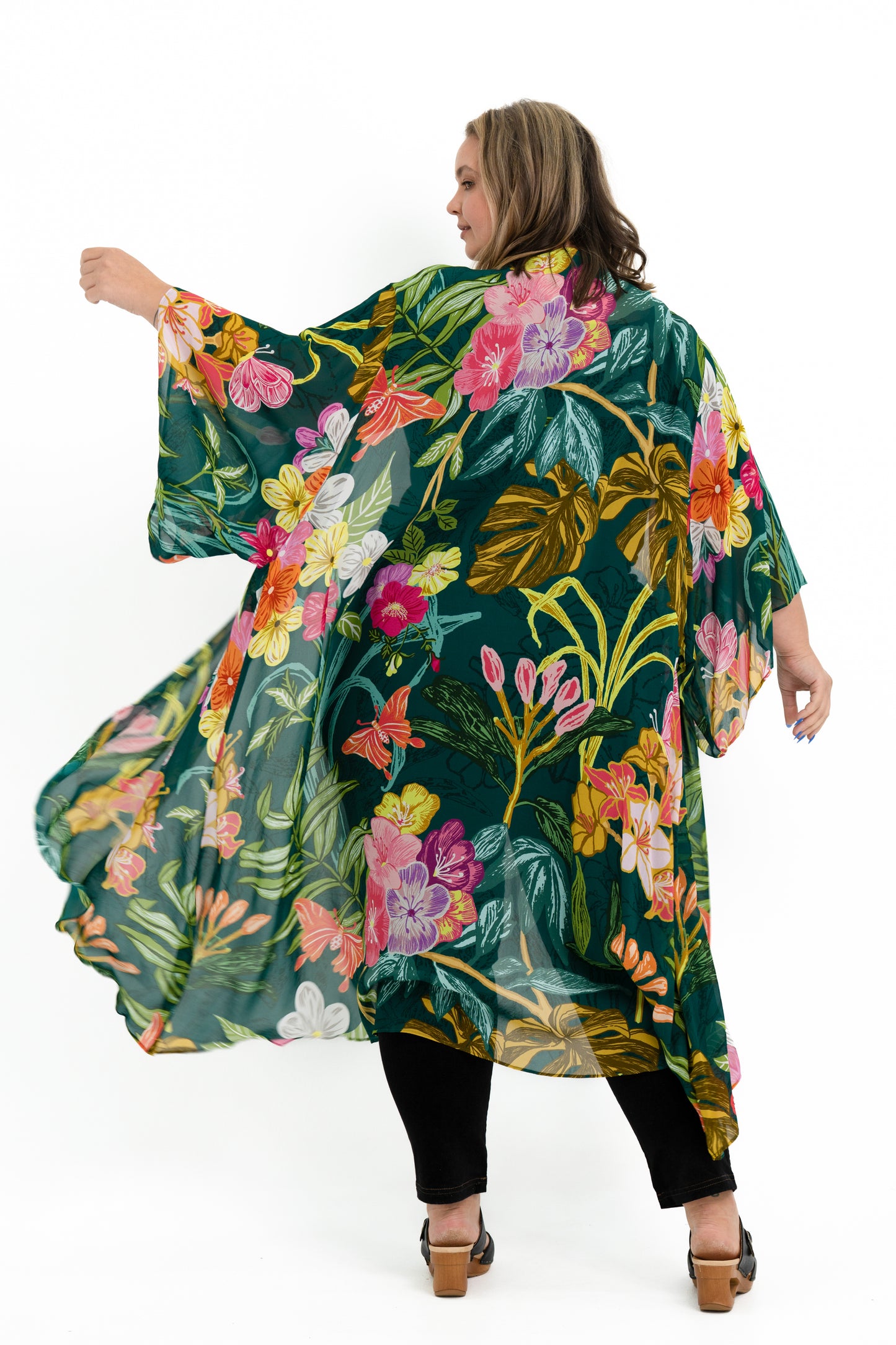 'MOXIE' Kimono Duster - Tropical