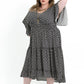 'WHIMSY' Tiered Dress - OVALS Print