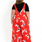 'DIVINE' Stretch Linen Overalls - ABSTRACT ROSE