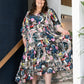 'WHIMSY' Tiered Dress - Vintage Poster