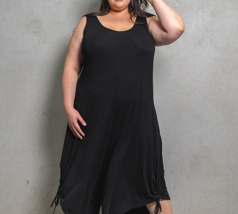 Plus size versatile jumpsuit for women, suitable for all seasons, easy to style for various occasions.