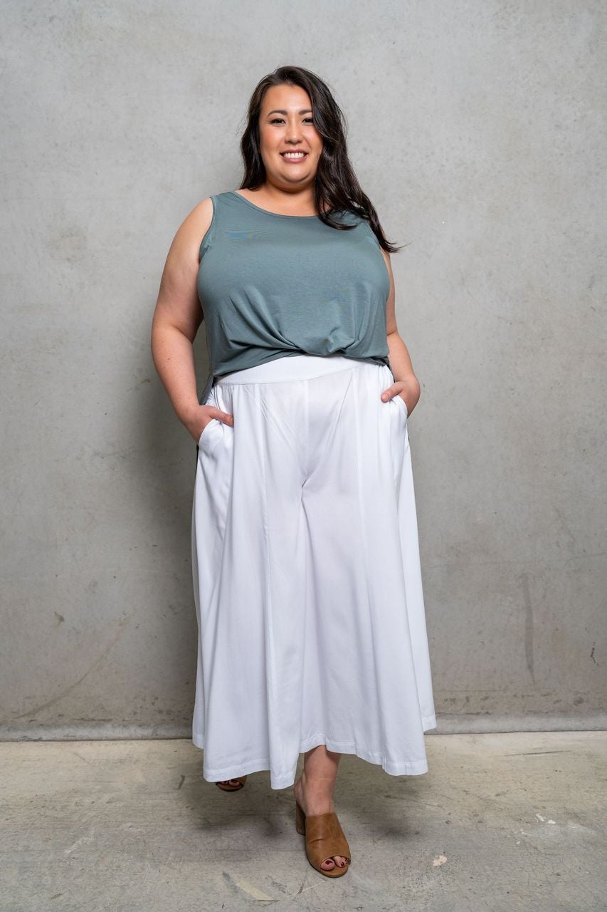 'OBSESSION' Culottes - White